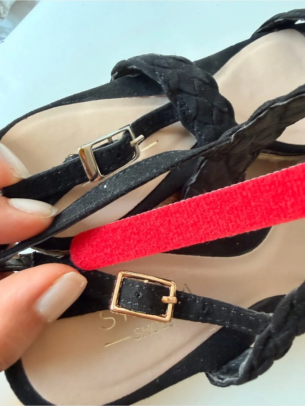 SFERA Black Braided Espadrille Wedge Sandals | Platform Summer Shoes